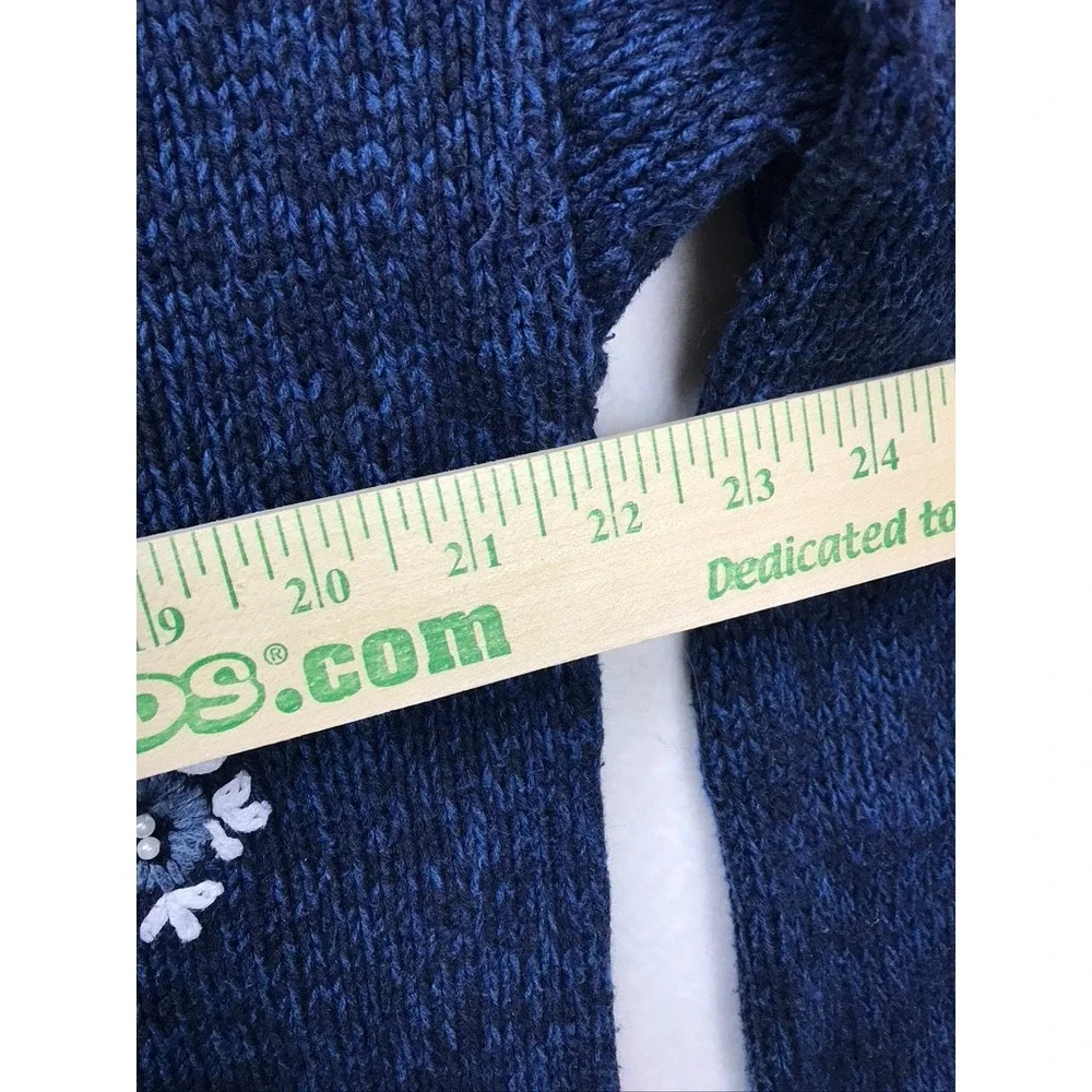 Tiara International Snowman Skiing American Flag Ugly Christmas Sweater‎ Women L